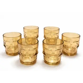 6lı Cam Kurukafa Bardak Seti Alk2161