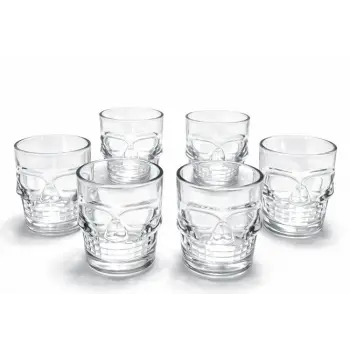 6lı Kurukafa Cam Shot Bardağı Alk2151
