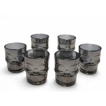 6lı Kurukafa Cam Shot Bardağı Alk5115