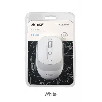 A4 Tech Fg10 Beyaz Nano Kablosuz Optik 2000 Dpı Mouse (KDO)