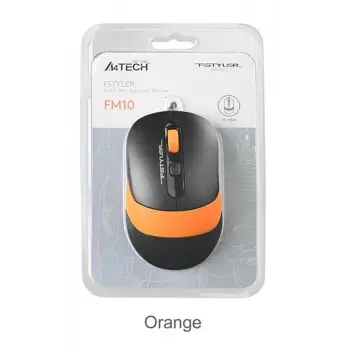 A4 Tech Fm10 Usb Fstyler Turuncu Optik 1600 Dpı Mouse (KDO)