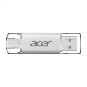 Acer 256GB USB 3.2 UT300-256GB USB-A+USB-C Çift Taraflı Metal Flash Bellek (KDO)