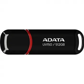 ADATA UV150-512GB USB3.2 Gen1 Black Flash Bellek (KDO)