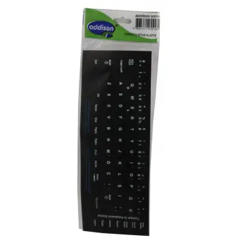 Addison 300161 Türkçe q Siyah Klavye Stıker (KDO)
