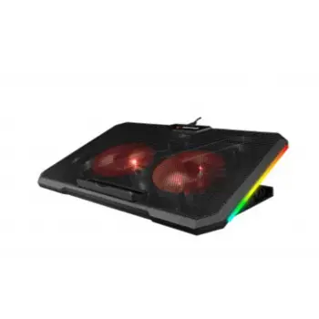 Addison Rampage AD-RC12 CLAW Siyah 2 Fan 2 USB RGB Işıklı 15-17 Notebook Soğutucu Stand (KDO)