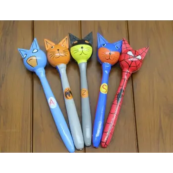 Ahşap 5li Marakas Seti Polos:12