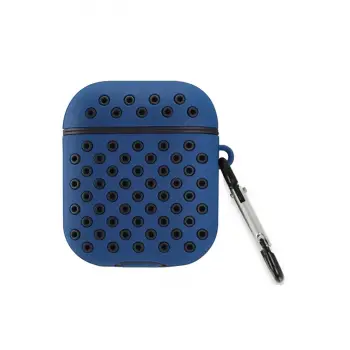 Airpods 2 (2.nesil) Spor Delikli Kılıf - Lacivert-siyah