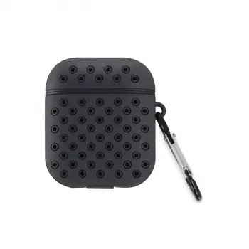 Airpods 2 (2.nesil) Spor Delikli Kılıf - Siyah-siyah