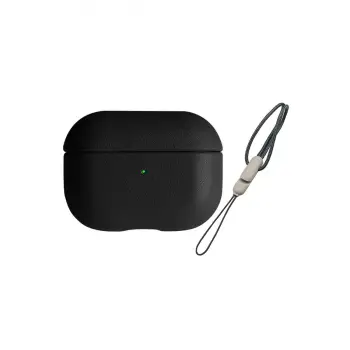 Airpods 3 (3.nesil) 405 Deri Kılıf - Siyah