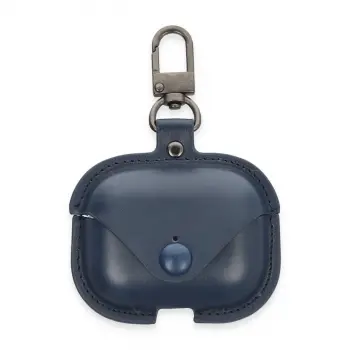 Airpods 3 (3.nesil) Çanta Deri Kılıf - Lacivert