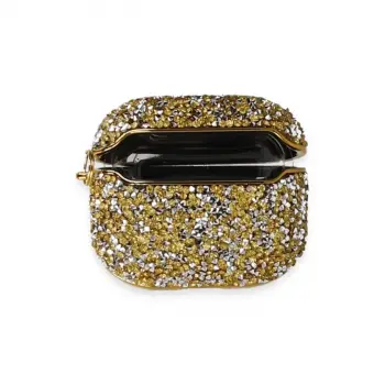 Airpods Pro 2 (2.nesil) Mira Taşlı Kılıf - Gold