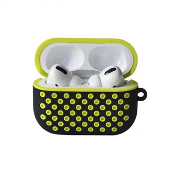 Airpods Pro 2 (2.nesil) Spor Delikli Kılıf - Siyah-sarı