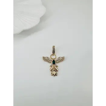 Zirkon Taşlı Pirinç Charmlar - Charm0018