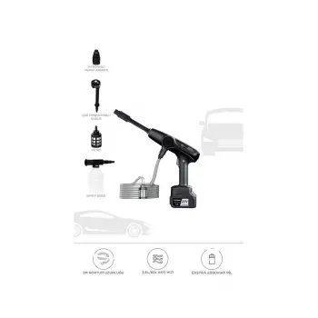 Akülü Şarjlı Yüksek Basınçlı Oto Araba Bahçe Yıkama,temizleme Su Sı