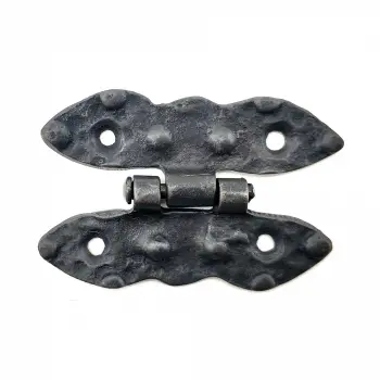 Antika Tarz Dekoratif Pirinç Bodur Menteşe - 75x50 Mm, Oksit