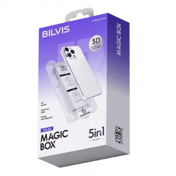 Apple İphone 11 Bilvis 5in1 3d Magic Cam Ekran Koruyucu - Siyah