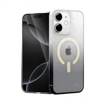 Apple İphone 11 Pummel Shiny Magsafe Kapak - Siyah