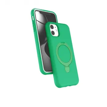 Apple İphone 11 Regal Magsafe Standlı Kapak - Yeşil