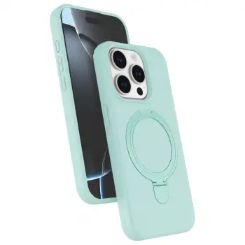 Apple İphone 14 Pro Max Regal Magsafe Standlı Kapak - Su Yeşili