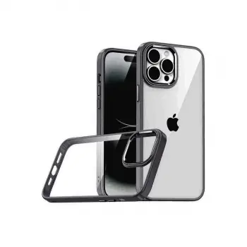 Apple İphone 15 Pro Max Razer Lensli Silikon - Siyah