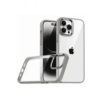 Apple İphone 15 Pro Max Razer Lensli Silikon - Titan Gri