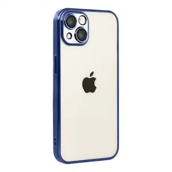 Apple İphone 15 Razer Lensli Silikon - Lacivert