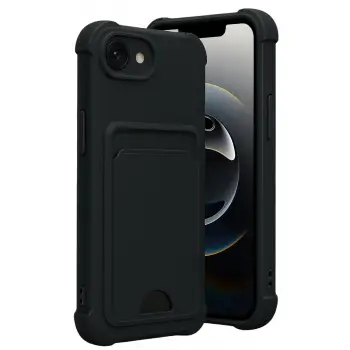 Apple İphone 16e Kelvin Kartvizitli Silikon - Siyah