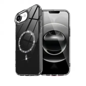 Apple İphone 16e Live Diamond Magsafe Kapak - Siyah