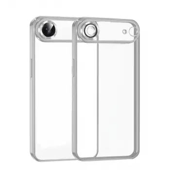 Apple İphone 17 Air Razer Lensli Silikon - Gümüş