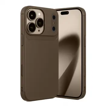 Apple İphone 17 Pro Auto Focus Karbon Kapak - Kahverengi