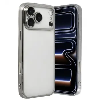 Apple İphone 17 Pro Max Razer Lensli Silikon - Gümüş