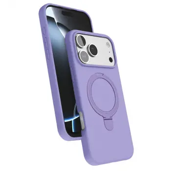 Apple İphone 17 Pro Max Regal Magsafe Standlı Kapak - Lila