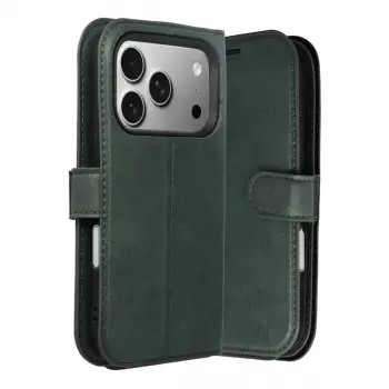 Apple İphone 17 Pro Trend S Plus Kapaklı Kılıf - Yeşil