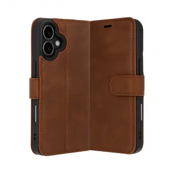 Apple İphone 17 Trend S Plus Kapaklı Kılıf - Taba