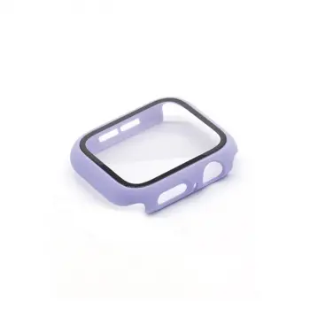 Apple Watch 38mm Camlı Kasa Ekran Koruyucu - Lila