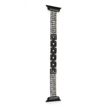 Apple Watch 38mm Live Taşlı Kordon - Siyah