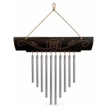 Bambu Metal Çubuklu Rüzgar Çanı No:1048