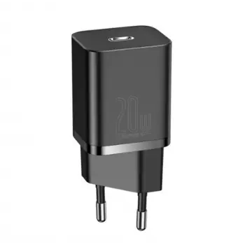 Baseus CCSUP-B01 Süper Si QC Siyah CCSUP-B01 20W Type-C Şarj Cihazı