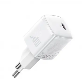Baseus CCXF000302 30W USB-C Beyaz Şarj Adaptörü (KDO)