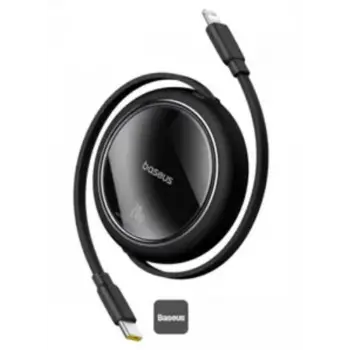 Baseus P10364501111-00 Free2Pull Makaralı Şarj Kablosu USB-C-Lightning 20W 1m