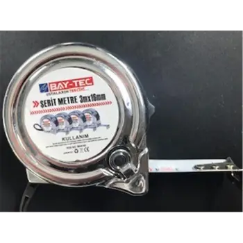 Bay-Tec Mk4145 3Mt 16MM Krom Şerit Metre (KDO)