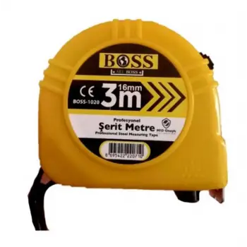 Boss Şerit Metre 16mm 3 metre (KDO)