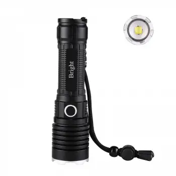 Bright Ght-5761 Xp50 Led 3 Mod Zoomlu Yağmur Suyu Geçirmez Şarjlı El Feneri