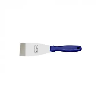 Bursa Paslanmaz Gıda Spatulası No:4, 10 Cm - Plastik Sap