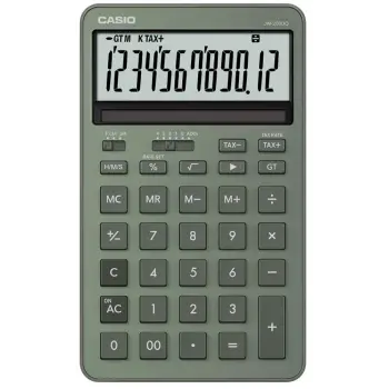 Casio JW-200DQ-GN 12 Hane Puslu Yeşil Masa Üstü Hesap Makinesi