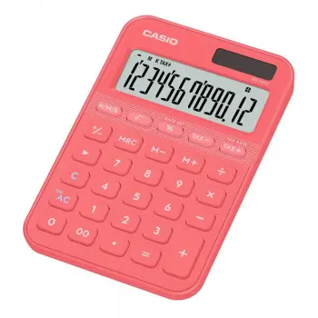 Casio MS-20YC-CL 12 Hane Pembe Masa Üstü Hesap Makinesi