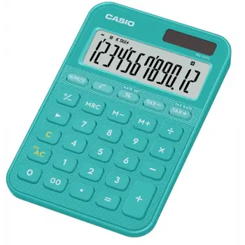 Casio MS-20YC-TU 12 Hane Turkuaz Masa Üstü Hesap Makinesi