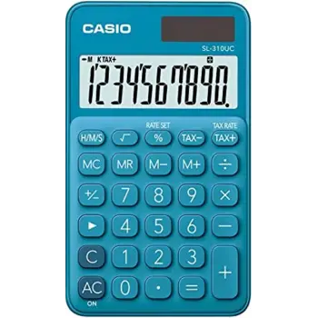 Casio SL-310UC-BU Cep Tipi 10 Hane Mavi Hesap Makinesi
