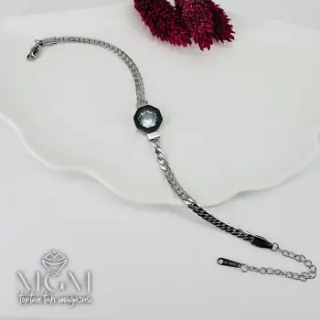 Rodyum Çelik Bileklikler 16+5 Cm Uzatma Payı - Kbl0093