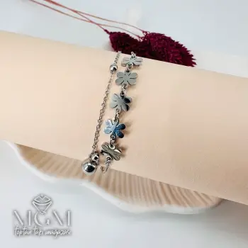 Rodyum Çelik Bileklikler 16+5 Cm Uzatma Payı - Kbl0101